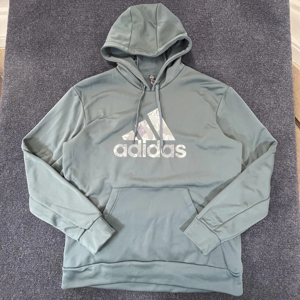 Adidas Hoodie Mens Large Sweatshirt Pullover GG Big‎ Bos GL7038 Athletic Gym
